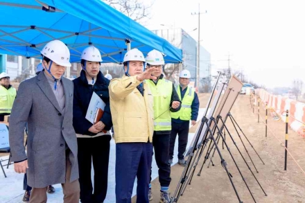 오산시, 경부선철도 횡단도로 개설공사 현장점검